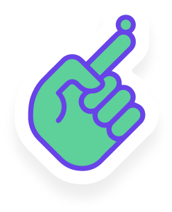 An illustration of a hand with a bead of TWYNEO cream on the tip of one finger.
